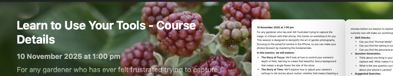 Learn to Use Your Tools